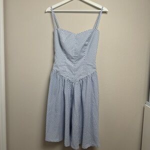 Vintage 1980’s Paco Rabanne Polka‎ Dot Swing Spaghetti Strap Dress